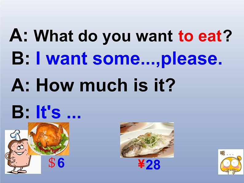 外研版一起小学英语六下《Module 1Unit 2 What do you want to eat》PPT课件 (1)第5页