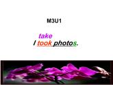 外研版一起小学英语六下《Module 3Unit 1 I took some photos.》PPT课件 (1)