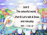 人教版PEP（2024）三年级英语上册Unit 5 B 第4课时Let’s talk & Draw and role-play教学课件