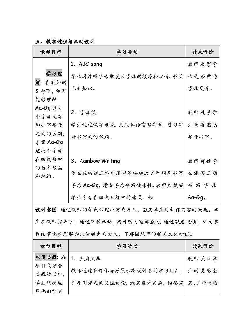 Unit2 My school things Lesson 3 Fuel up & Hit it big（教学设计）-2024-2025学年外研版（三起）（2024）三年级上册02