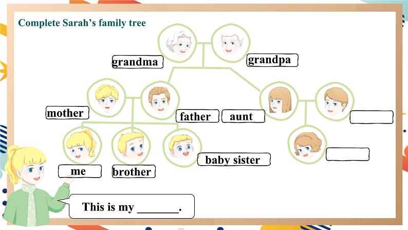 人教pep版英语三年级上册Unit2 Different families Part B Let's learn & Listen and chant课件+单元整体设计+素材08