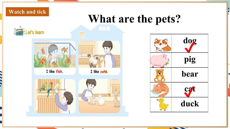 人教pep版英语三年级上册Unit3 Amazing animals Part A Let's learn 课件+单元整体教学设计+素材05