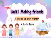 人教版（2024）英语三年级上册--Unit1 Making friends A Let's learn（课件+素材）