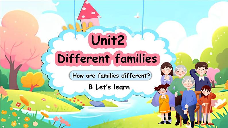 人教版PEP（2024）英语三年级上册--Unit2 Different families B learn（课件+素材）01