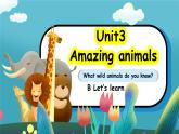 人教版PEP（2024）英语三年级上册--Unit3 Amazing animals B Let’s learn（课件+素材）
