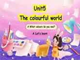 人教版PEP（2024）英語(yǔ)三年級(jí)上冊(cè)--Unit5 The colourful world A Let’s learn（課件+素材）