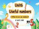 人教版PEP（2024）英語三年級上冊--Unit6 Useful numbers A Let’s talk（課件+素材）