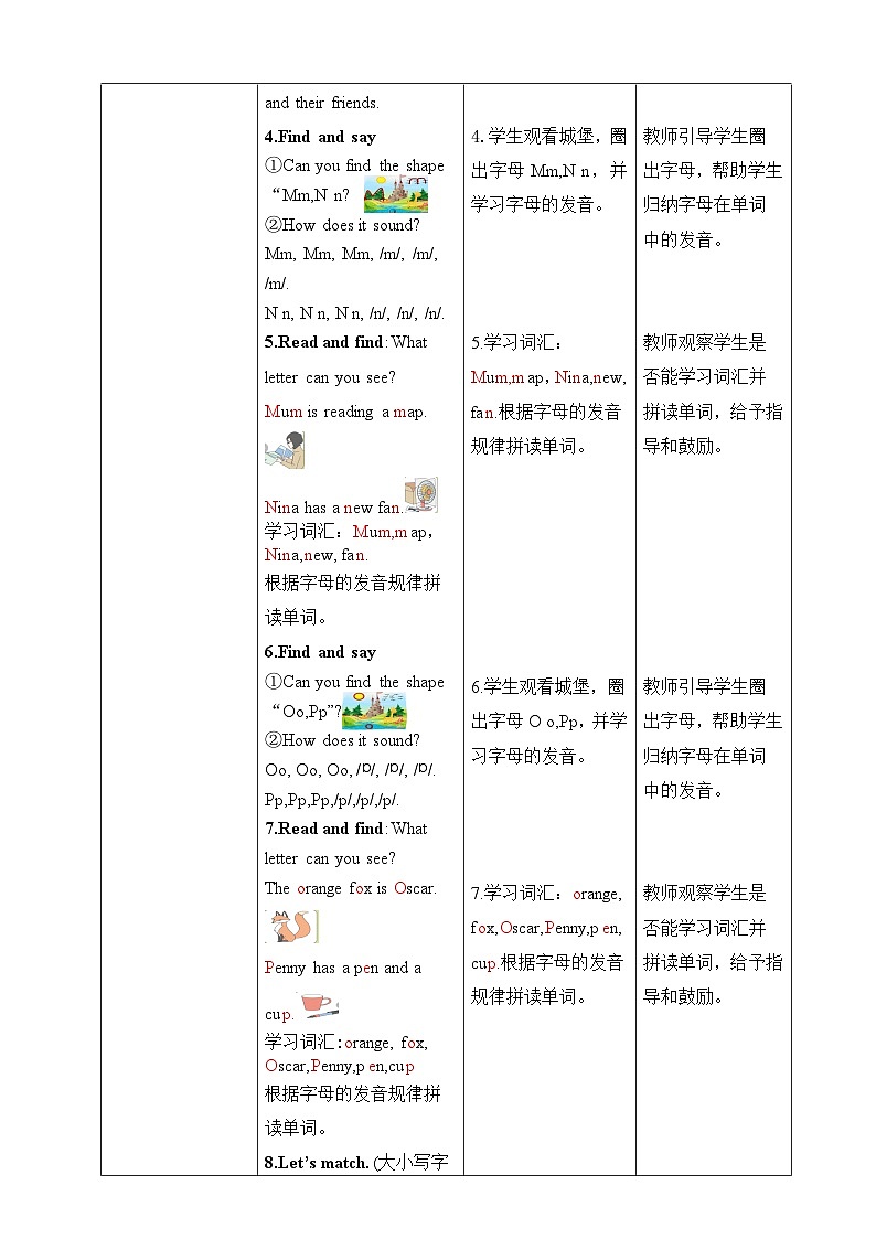人教版PEP（2024）英语三年级上册--Unit 4 Plants around us Part A Letters and sounds（教学设计）03