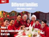 新三上Different families Unit 2 Part B  Let's talk PPT课件