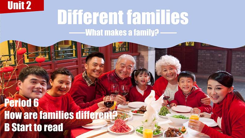 新三上Different families Unit 2 Part B  Start to read PPT课件02