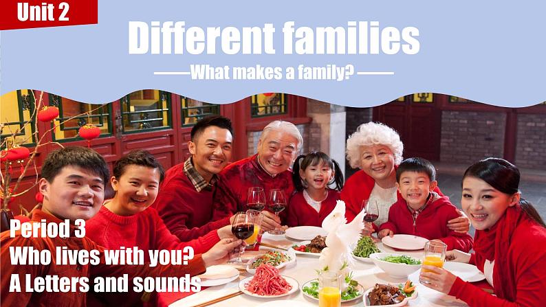 新三上Different families Unit 2 Part A letters and sounds  PPT课件01