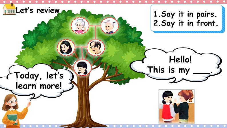 新三上 Different families Unit 2 Part A  Let's learn  PPT课件03