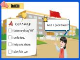 三上Unit1 Making friends  PartB Let's learn+project PPT课件