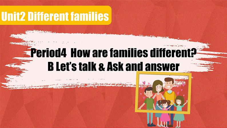 三上Unit2  Different families  PartB  Let's talk第1页