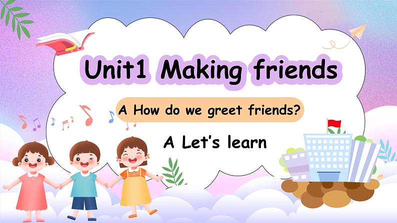 Unit1 Making friends PartA Let's learn  PPT课件01