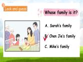 Unit2 Different families  PartA Let's learn  PPT课件