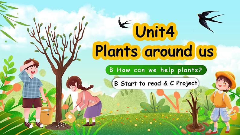 Unit4 Plants around us PartB B Start to read & C Project  PPT课件01