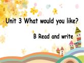 Unit 3  What would you like--Read and write（课件）-2024-2025学年人教PEP版英语五年级上册