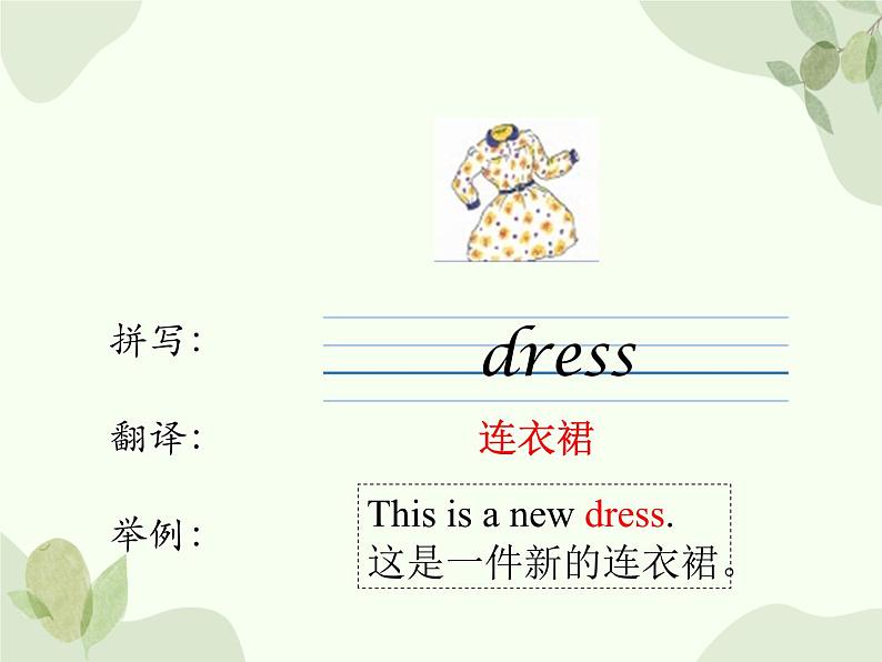 冀教版(三起)英语四年级上册 Unit 1  The Clothes We Wear Lesson 5_课件03