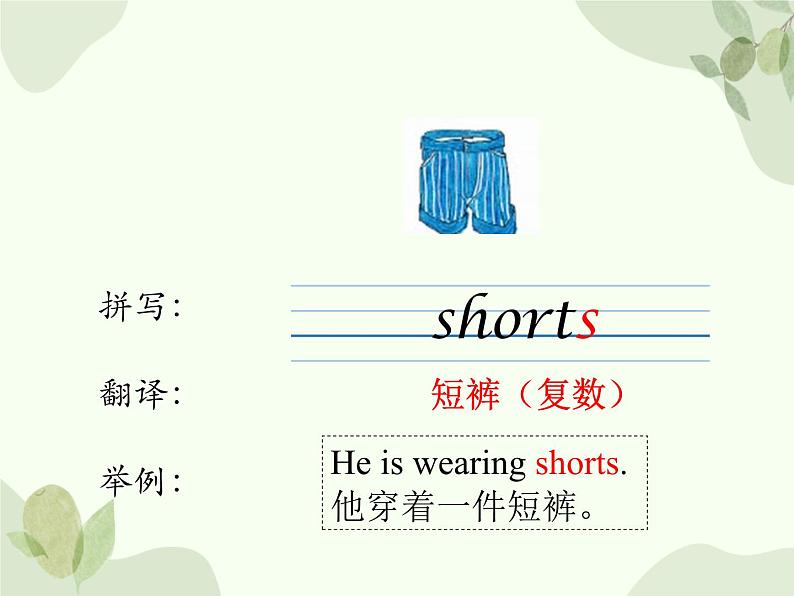 冀教版(三起)英语四年级上册 Unit 1  The Clothes We Wear Lesson 5_课件04