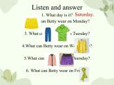 冀教版(三起)英語四年級上冊 Unit 1  The Clothes We Wear Lesson 6_課件