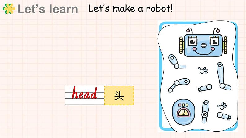 Unit 5 About me Lesson 1 Let’s make a robot!（课件+素材）-2024-2025学年冀教版（三起）（2024）英语三年级上册04