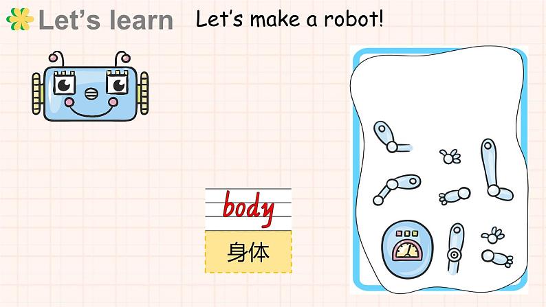 Unit 5 About me Lesson 1 Let’s make a robot!（课件+素材）-2024-2025学年冀教版（三起）（2024）英语三年级上册05