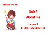 Unit 5 About me Lesson 3 It’s OK to be different（课件+素材）-2024-2025学年冀教版（三起）（2024）英语三年级上册