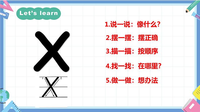 一年级英语上学期（人教PEP版2024） Unit 4 Ready for school Lesson 4 课件第5页