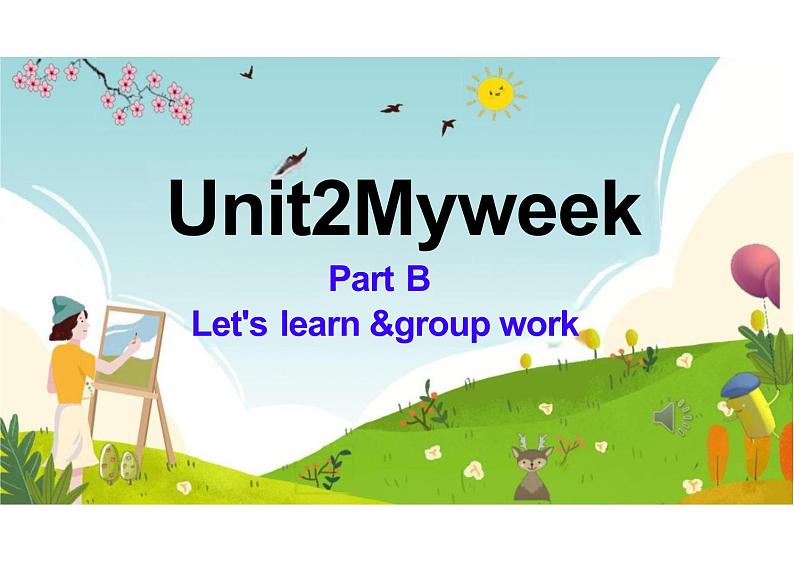 Unit2MyweekPartBLet'slearn（课件）人教PEP版英语五年级上册第1页