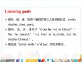 课件 U4-B Let's learn & Listen, match and say