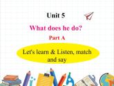 课件 U5-A Let's learn & Listen, match and say