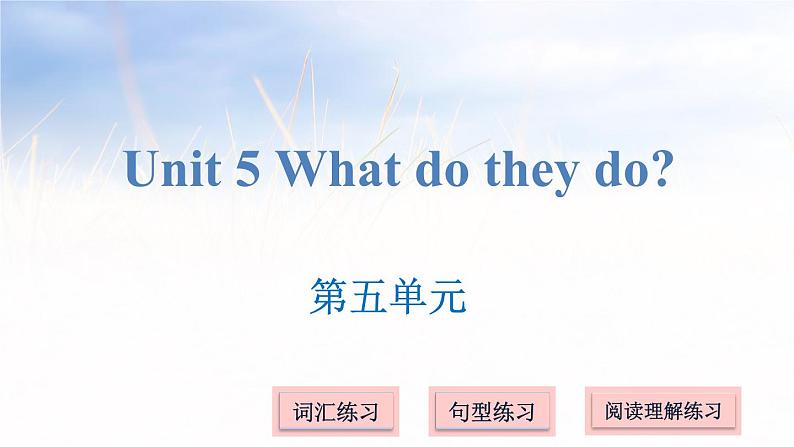 五年级上册英语课件－Unit 5 What do they do第1页