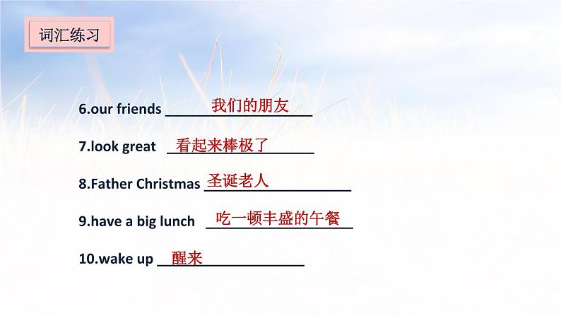 五年级上册英语课件－Unit 8 At Christmas04