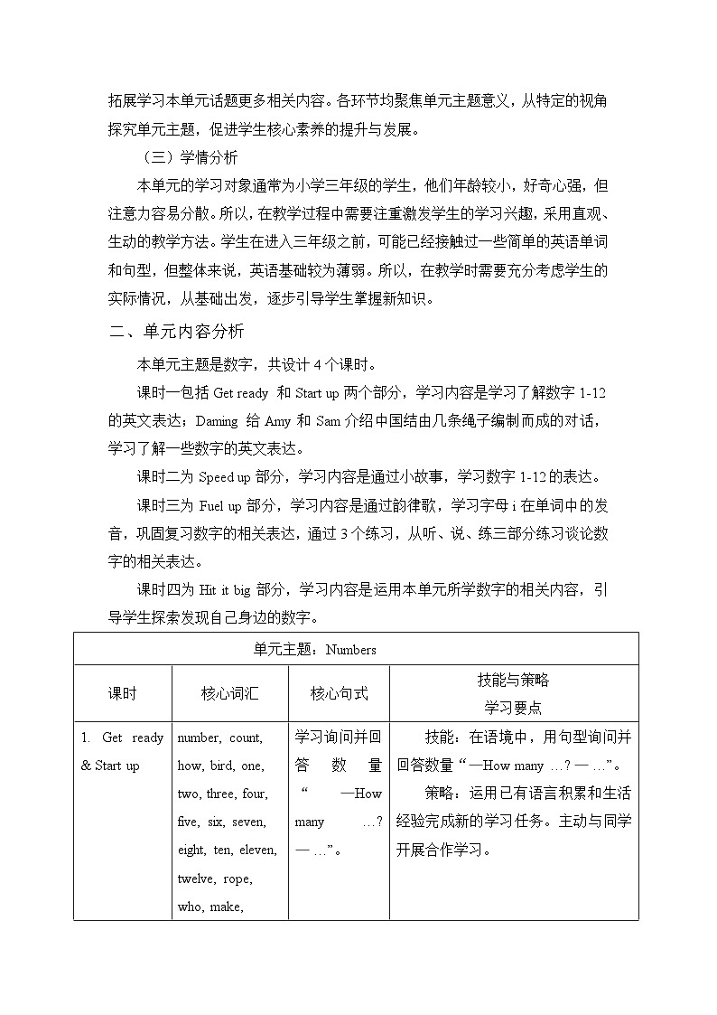 【单元整体】Unit 4 单元整体教学设计第2页
