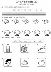 陕西省咸阳市淳化县马家镇部分学校2023-2024学年三年级上学期期中英语试题