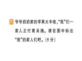 小学英语新人教版PEP三年级上册Unit2 Different families笔试综合训练课件（2024秋）