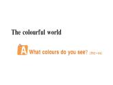 小学英语新人教版PEP三年级上册Unit5 The colourful world作业课件（2024秋）