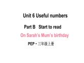 小学英语新人教版PEP三年级上册Unit 6 Useful numbersPart B 第4课时教学课件（2024秋）