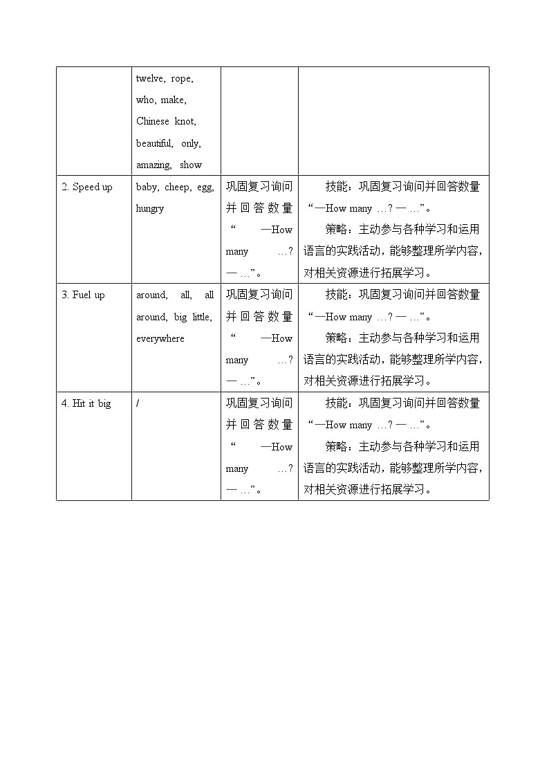 外研版（三起）（2024）小学三年级上册英语Unit4《Fun with numbers》单元整体教案03