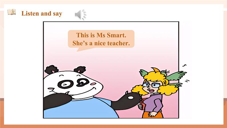 外研版四下 Module 1 Unit 1 She's a nice teacher. 课件45张第8页