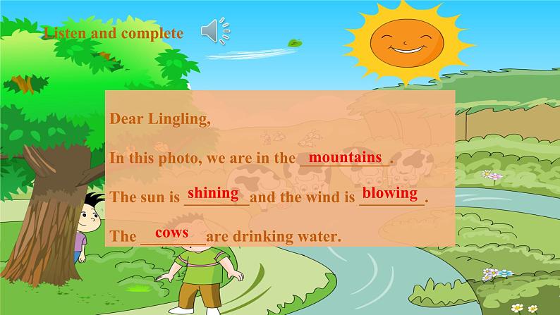 【新课标】外研版英语六年级下册Module 3 Unit2 The cows are drinking water 课件+单元整体教学设计04