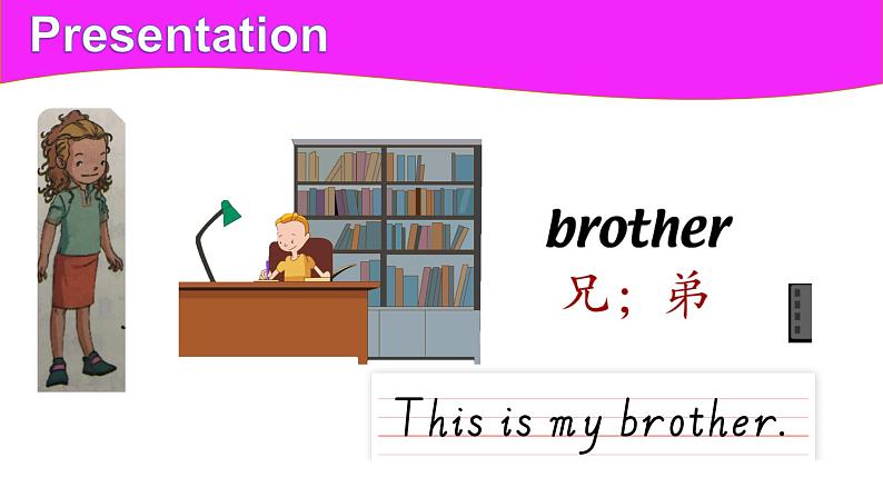 人教新起点二年级Unit1 My family Lesson1 课件第8页