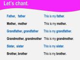 人教新起点二年级Unit1 My family Unit1 Lesson 2 课件