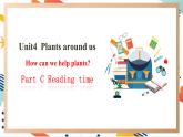 人教pep版英语三年级上册Unit4 Plants around us Part C reading time课件+单元整体教学设计+素材