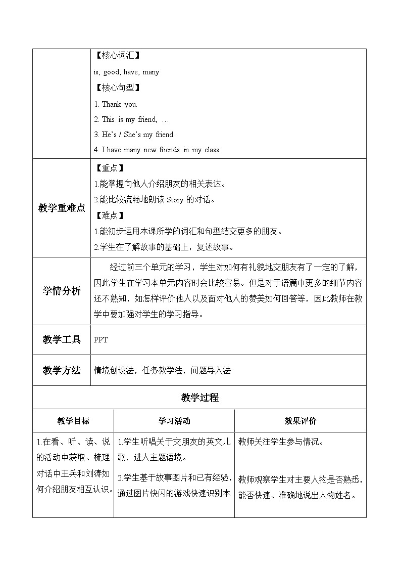 【新教材核心素养】译林版英语三上Unit4 第2课时Story time（课件+教案+分层练习+学习任务单）02