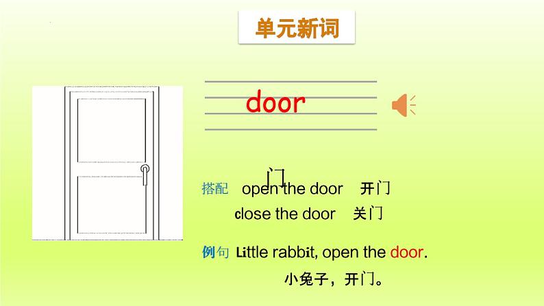 人教版小学英语四年级上次(习题课件)Unit 1 My classroom Part A  Let's learn & Let's do第8页