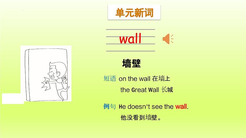 人教版小学英语四年级上次(习题课件)Unit 1 My classroom Part B  Let's learn & Colour and say第5页