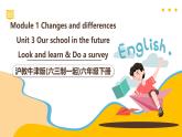 沪教牛津版(六三制一起)六下 Module 1 Unit 3《Our school in the future》Period 2 课件+单元教案+素材