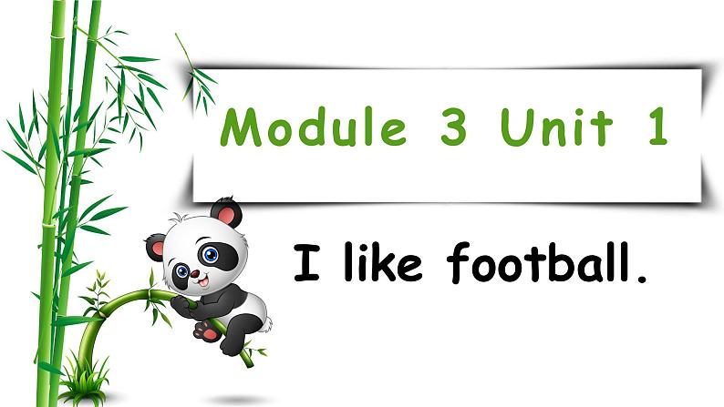 Module 3 Unit 1 I like football（课件）小学三年级英语下册同步精品（外研版三起）第1页